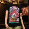 Women Daisy Street Band Tees | T-Shirts-Relaxed T-Shirt with Led Zeppelin Electric Magic Print