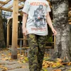 Women Daisy Street Band Tees | T-Shirts-Relaxed T-Shirt with Motley Crue World Tour 1983 Print
