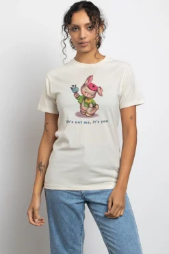 Women Daisy Street T-Shirts-Relaxed T-Shirt with It's Not Me It's You Print