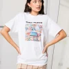Women Daisy Street Band Tees | T-Shirts-Relaxed T-Shirt with Pink Floyd Triangle Print