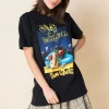 Women Daisy Street Band Tees-Relaxed T-Shirt with Snoop Dogg Gin and Juice Print