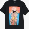 Women Daisy Street Band Tees | T-Shirts-Relaxed T-Shirt with Jimi Hendrix Axis Bold as Love Print