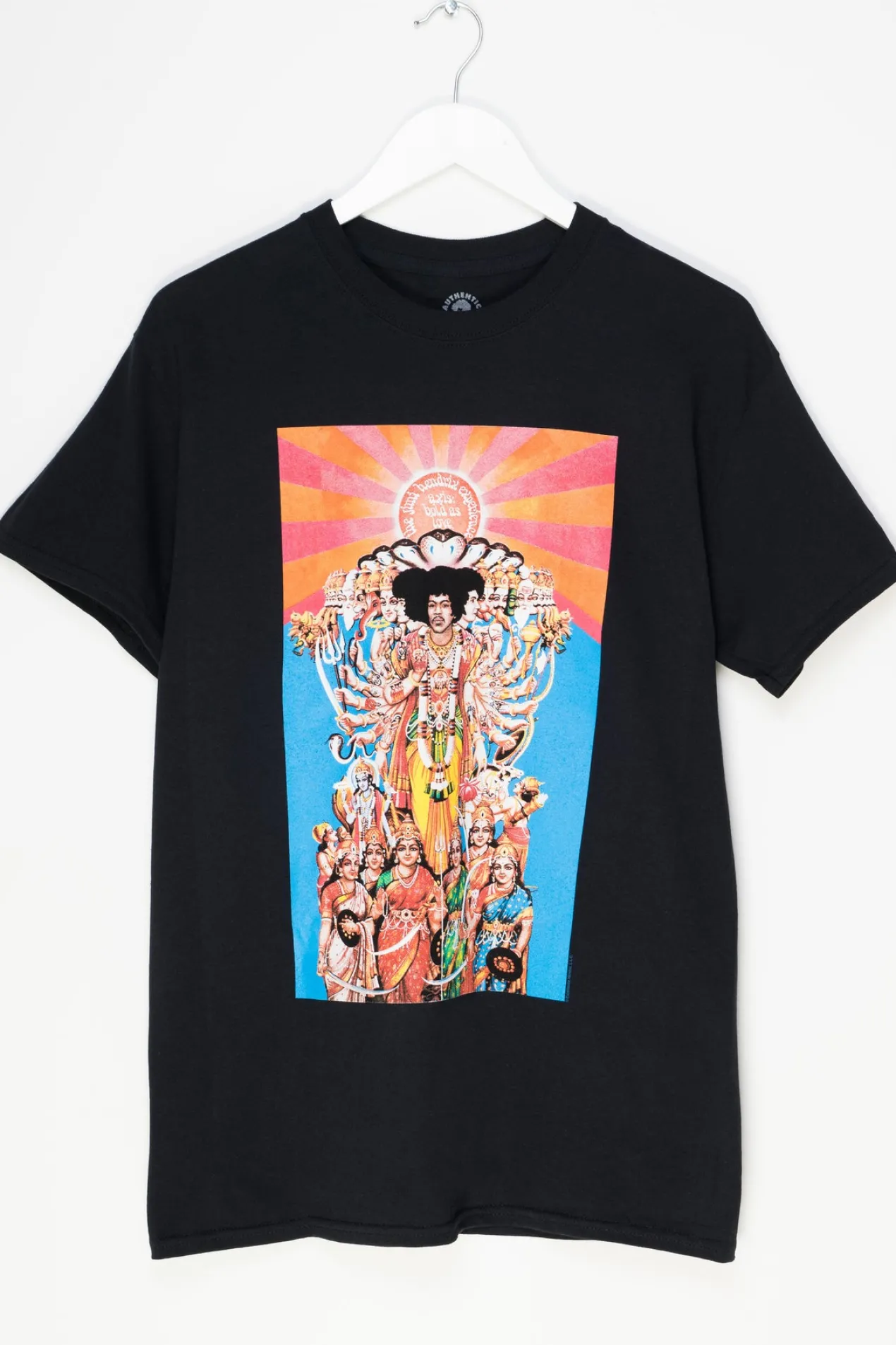 Women Daisy Street Band Tees | T-Shirts-Relaxed T-Shirt with Jimi Hendrix Axis Bold as Love Print