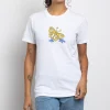 Women Daisy Street T-Shirts-Relaxed T-Shirt with Social Butterfly Print