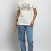 Women Daisy Street T-Shirts-Relaxed T-Shirt with Hula Hut Print