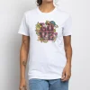 Women Daisy Street T-Shirts-Relaxed T-Shirt with Love Print