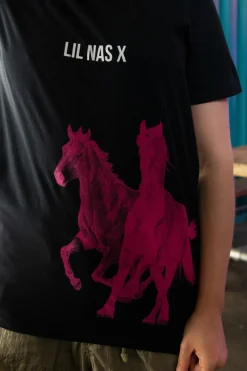 Women Daisy Street T-Shirts-Relaxed T-Shirt with Lil Nas X Print