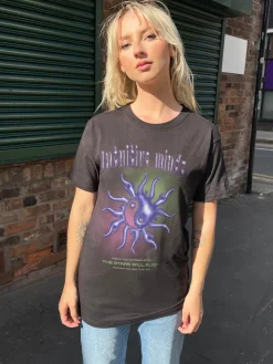 Women Daisy Street T-Shirts-Relaxed T-Shirt with Intuitive Minds Graphic