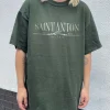Women Daisy Street T-Shirts-Relaxed T-Shirt with Saint Anton Graphic