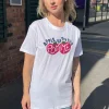 Women Daisy Street T-Shirts-Relaxed T-Shirt with Pomme Graphic
