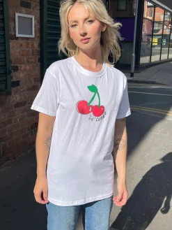 Women Daisy Street T-Shirts-Relaxed T-Shirt with Lil Cutie Graphic