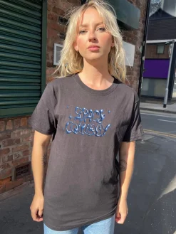 Women Daisy Street T-Shirts-Relaxed T-Shirt with Space Cowboy Graphic