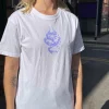 Women Daisy Street T-Shirts-Relaxed T-Shirt with Mystic Snakes Graphic