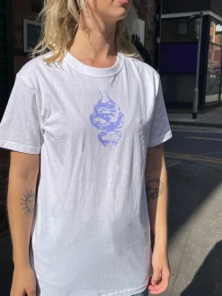 Women Daisy Street T-Shirts-Relaxed T-Shirt with Mystic Snakes Graphic