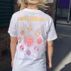 Women Daisy Street T-Shirts-Relaxed T-Shirt with Create Your Own Luck Print