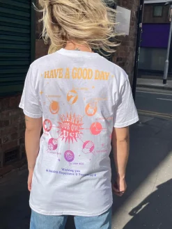 Women Daisy Street T-Shirts-Relaxed T-Shirt with Create Your Own Luck Print