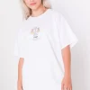 Women Daisy Street T-Shirts-Relaxed T-Shirt with Libra Print