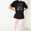Women Daisy Street T-Shirts-Relaxed T-Shirt with Halloween Witches Print