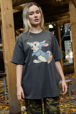 Women Daisy Street T-Shirts-Relaxed T-Shirt with Disney Thumper Print