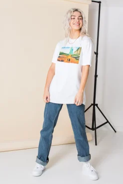 Women Daisy Street T-Shirts-Relaxed T-Shirt with Wizard of Oz Print
