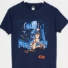 Women Daisy Street T-Shirts-Relaxed T-Shirt with Throwback Star Wars Print