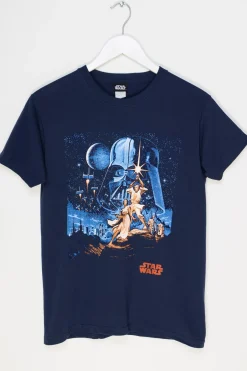 Women Daisy Street T-Shirts-Relaxed T-Shirt with Throwback Star Wars Print