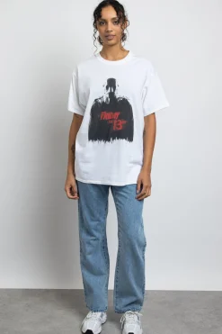 Women Daisy Street Tops | T-Shirts-Relaxed T-Shirt with Friday The 13th Graphic