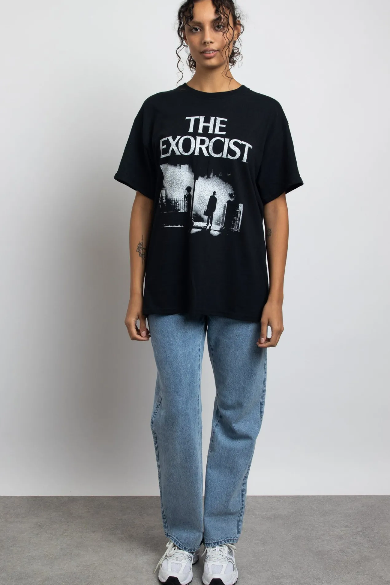 Women Daisy Street Tops | T-Shirts-Relaxed T-Shirt with The Exorcist Graphic