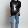 Women Daisy Street Tops | T-Shirts-Relaxed T-Shirt with Freddy Vs Jason Graphic