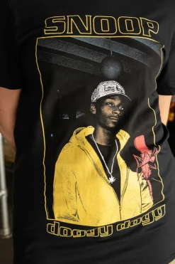 Women Daisy Street Band Tees | T-Shirts-Relaxed T-Shirt with Snoop Dogg Print