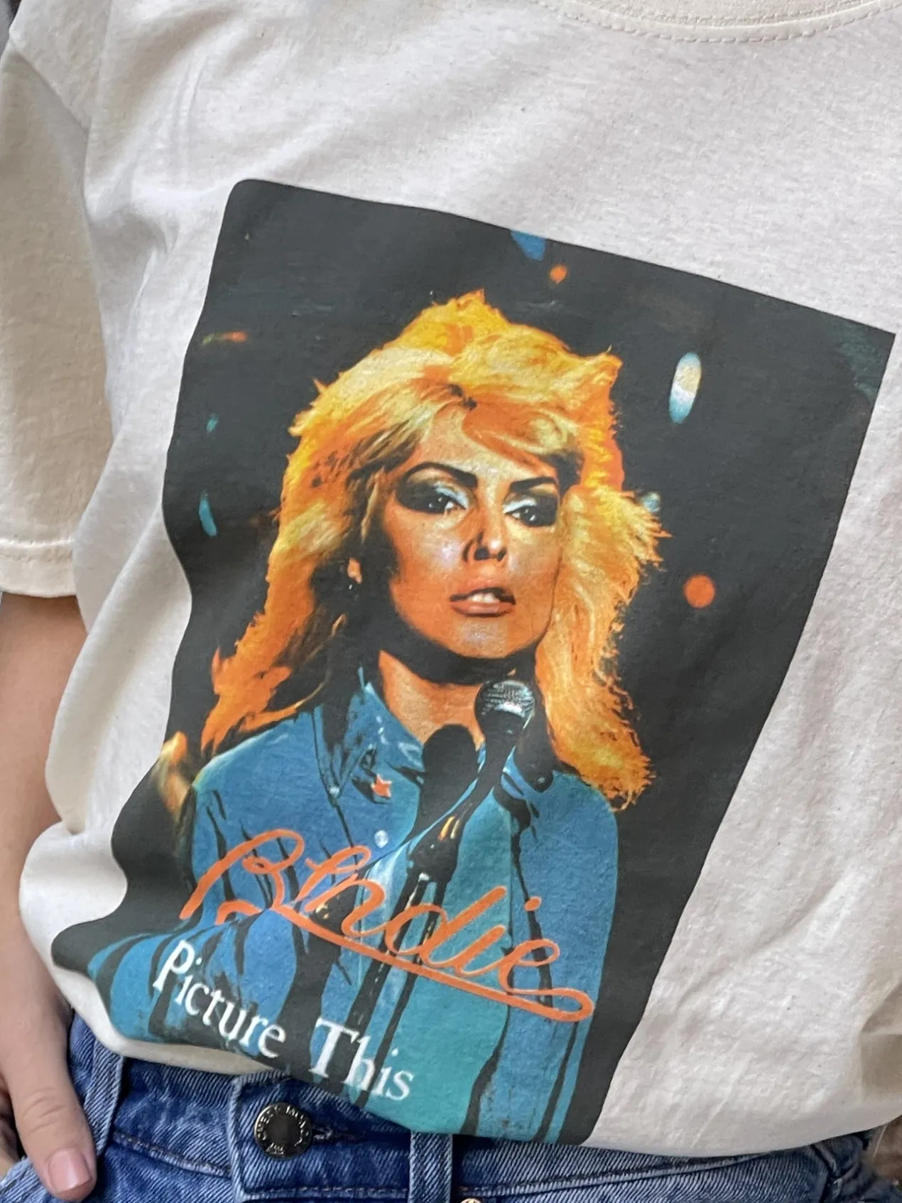 Women Daisy Street Band Tees | T-Shirts-Relaxed T-Shirt with Blondie Picture This Print