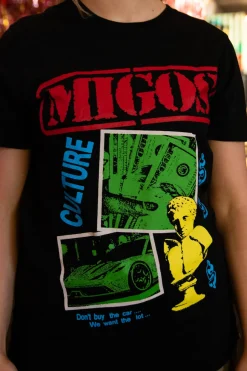 Women Daisy Street Band Tees | T-Shirts-Relaxed T-Shirt with Migos Print