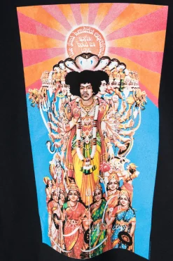 Women Daisy Street Band Tees | T-Shirts-Relaxed T-Shirt with Jimi Hendrix Axis Bold as Love Print