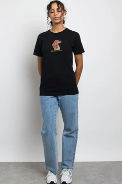 Women Daisy Street T-Shirts-Relaxed T-Shirt with Sprout New Ideas Print