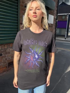 Women Daisy Street T-Shirts-Relaxed T-Shirt with Intuitive Minds Graphic