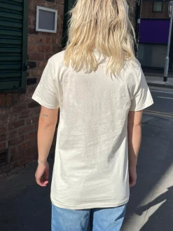 Women Daisy Street T-Shirts-Relaxed T-Shirt with Trippy Mushroom Graphic