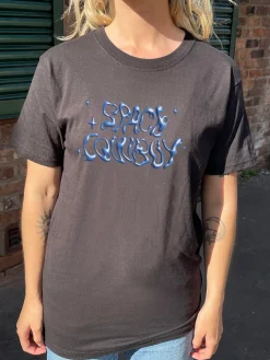 Women Daisy Street T-Shirts-Relaxed T-Shirt with Space Cowboy Graphic
