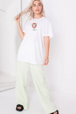 Women Daisy Street T-Shirts-Relaxed T-Shirt with Aries Print