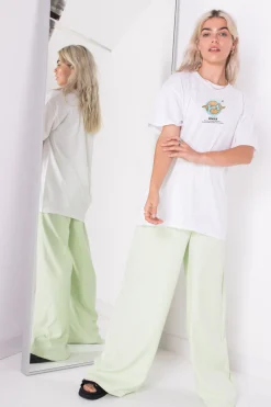 Women Daisy Street T-Shirts-Relaxed T-Shirt with Pisces Print