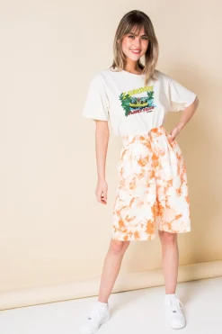 Women Daisy Street T-Shirts-Relaxed T-Shirt with I Survived Print