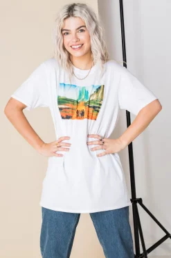 Women Daisy Street T-Shirts-Relaxed T-Shirt with Wizard of Oz Print