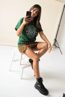 Women Daisy Street T-Shirts-Relaxed T-Shirt With Atlanta Print