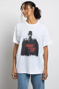 Women Daisy Street Tops | T-Shirts-Relaxed T-Shirt with Friday The 13th Graphic
