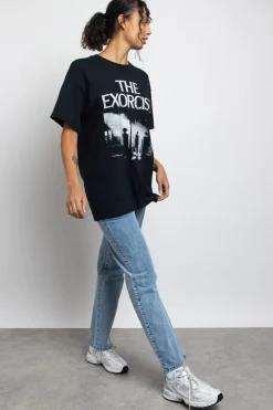 Women Daisy Street Tops | T-Shirts-Relaxed T-Shirt with The Exorcist Graphic