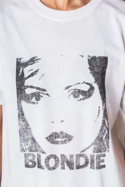 Women Daisy Street Band Tees | T-Shirts-Relaxed T-Shirt with Blondie B&W Print