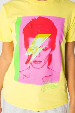Women Daisy Street Band Tees | T-Shirts-Relaxed T-Shirt with Bowie Print