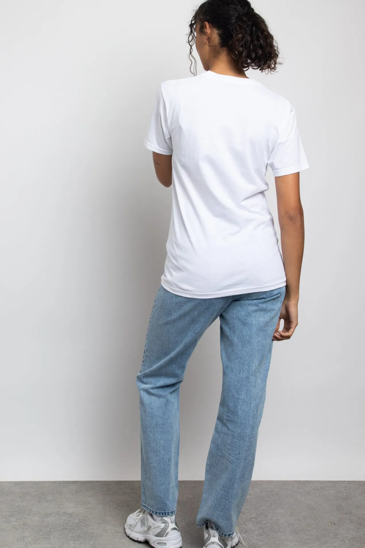 Women Daisy Street T-Shirts-Relaxed T-Shirt with I Do Not Care Print