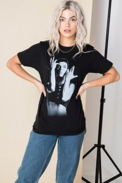 Women Daisy Street Band Tees | T-Shirts-Relaxed T-Shirt with Prince Parade Print