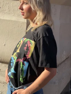Women Daisy Street Band Tees | T-Shirts-Relaxed T-Shirt with Tupac Print