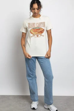 Women Daisy Street T-Shirts-Relaxed T-Shirt with Grand Canyon Print